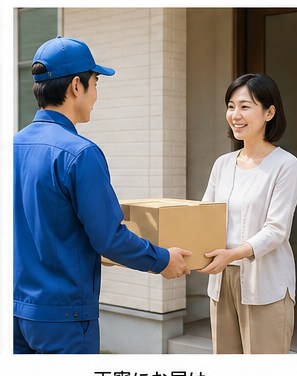 荷物お届けシーン
